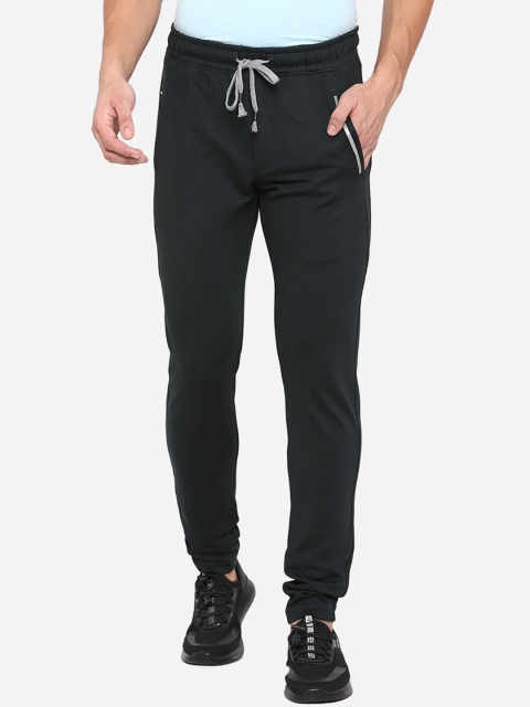 

JADE BLUE Men Green Solid Regular Track Pants
