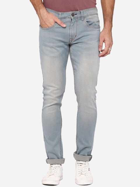 

JADE BLUE Men Blue Slim Fit Heavy Fade Stretchable Jeans