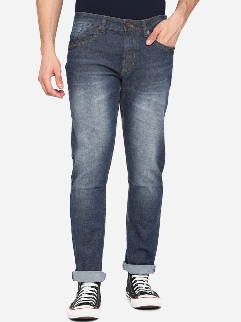 

JADE BLUE Men Blue Straight Fit Heavy Fade Stretchable Jeans