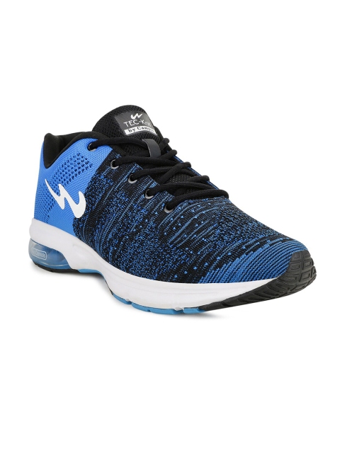 

Campus Men Black Mesh Running Shoes