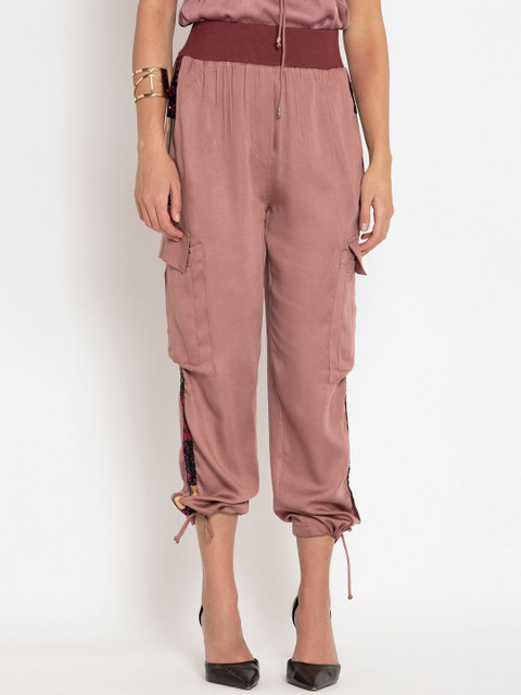 

SHAYE Women Brown Track Pants