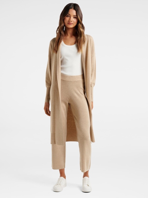 

Forever New Women Beige Longline Shrug