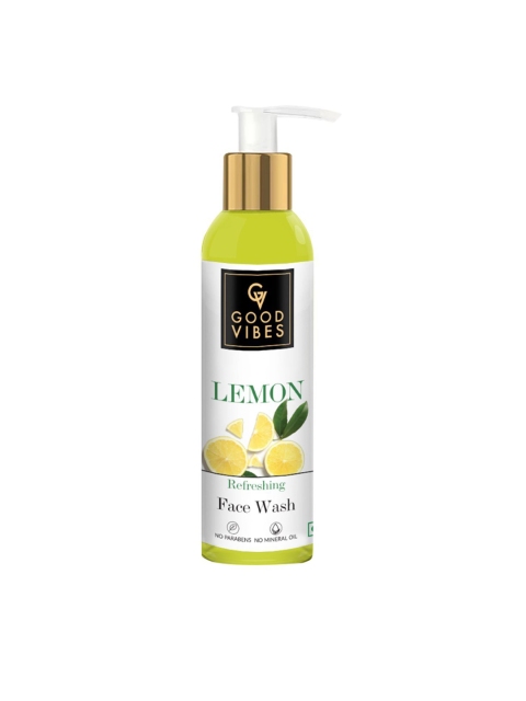 

Good Vibes Lemon Refreshing Face Wash - 120 ml, Lime green