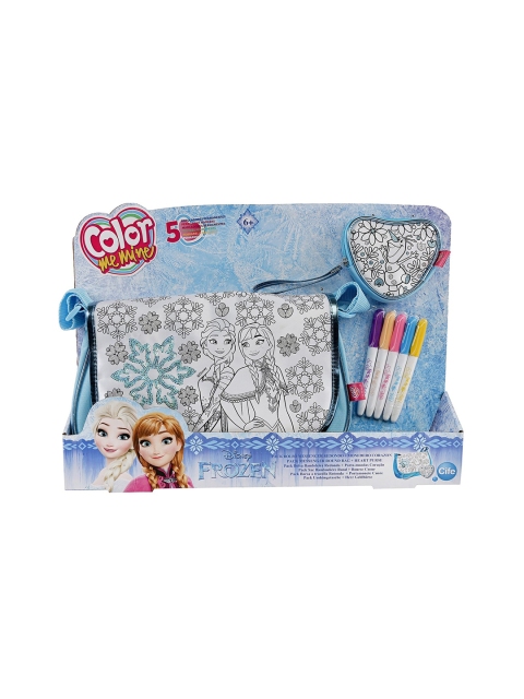 

Color Me Mine Girls Blue Elsa & Ana Sequin Round Messenger and Purse