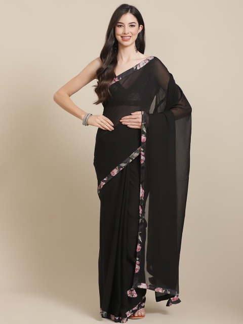 

Shae by SASSAFRAS Black Saree