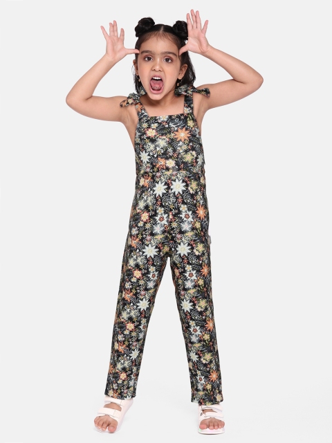 

Yuvraah Girls Multicoloured Printed Basic Jumpsuit, Multi