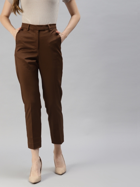 

Marks & Spencer Women Brown Culotte Trousers