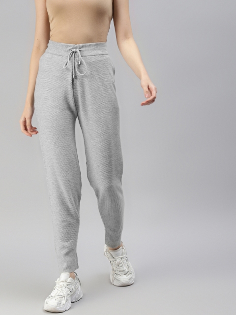 

Marks & Spencer Women Grey Self-Design Slim Fit Track Pants