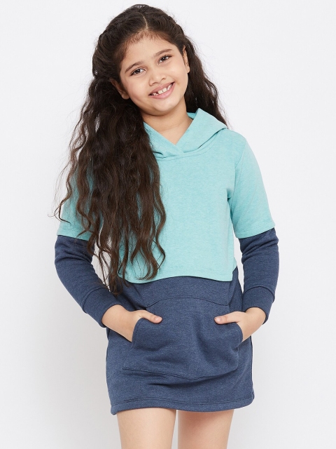 

Stylo Bug Blue & Navy Blue Colourblocked Sheath Mini Dress