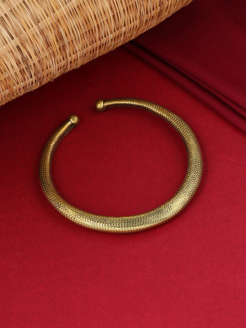 

VIRAASI Women Gold-Toned Oxidised Afghan Armlet Bracelet
