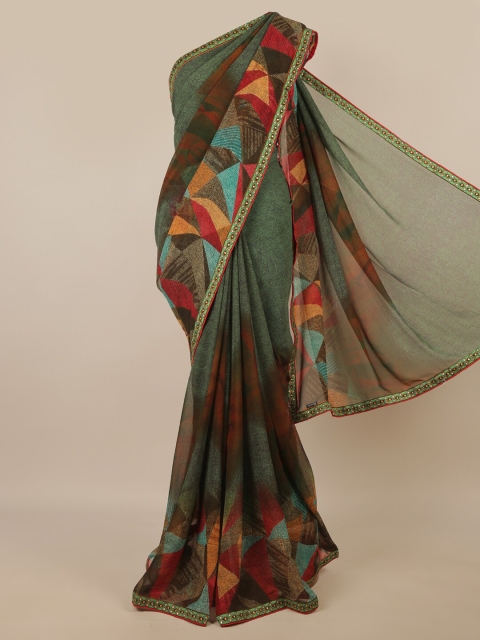 

Pothys Yellow & Red Printed Saree