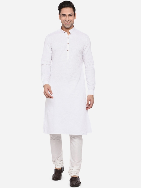 

JADE BLUE Men White Kurta