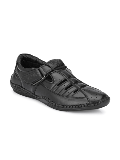 

AfroJack Men Black Ethnic Shoe-Style Sandals