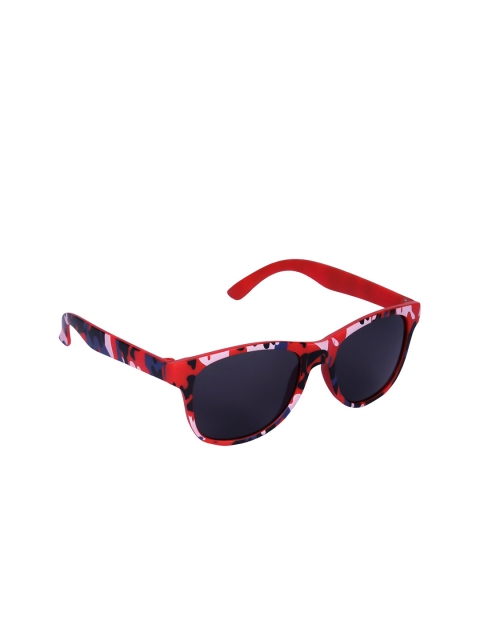 

Spiky Unisex Kids Black Lens & Red Wayfarer Sunglasses with UV Protected Lens
