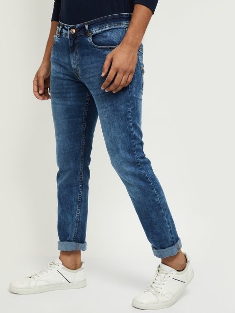 

max Men Blue Light Fade Jeans