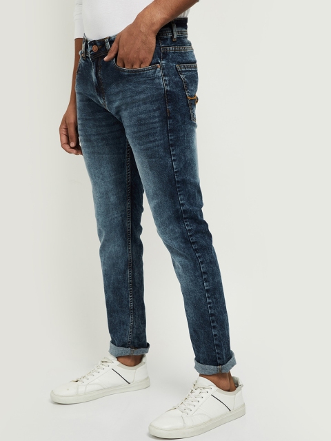 

max Men Blue Heavy Fade Jeans