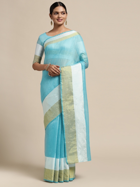 

KALINI Turquoise Blue Saree