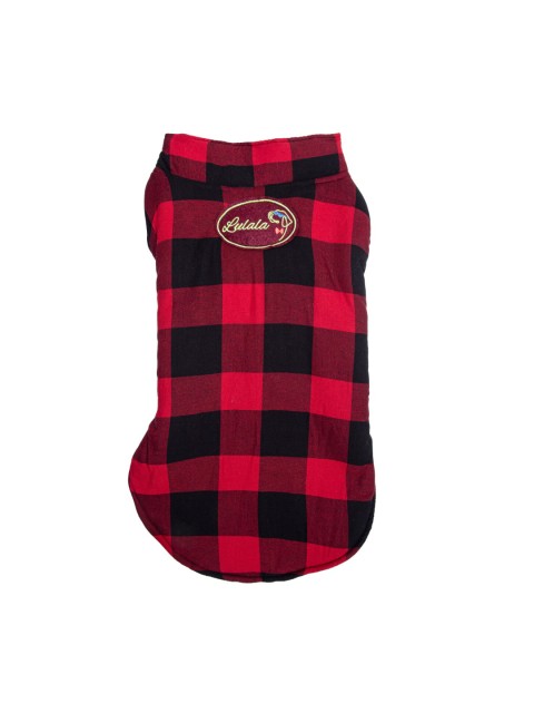 

Lulala Red & Black Checked Reversible Dog Winter Jacket