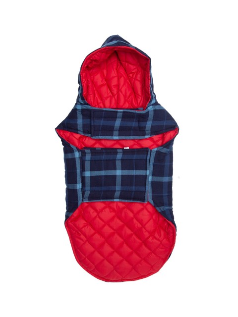 

Lulala Blue & Red Checked Dog Winter Jacket