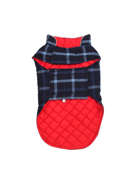 

Lulala Blue Checked Cotton Reversible Dog Winter Jacket