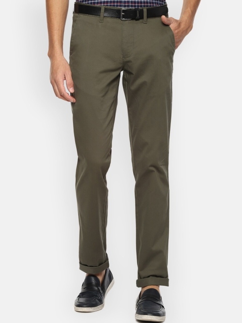 

Louis Philippe Sport Men Olive Green Slim Fit Trousers