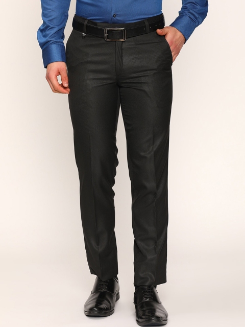 

V2 Value & Variety Men Black Formal Trousers