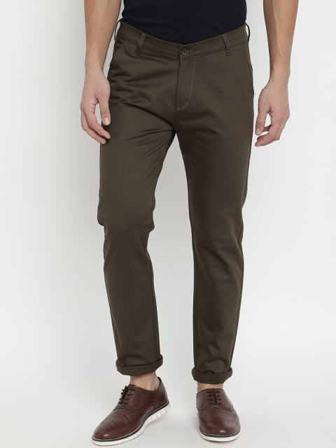 

V2 Value & Variety Men Green Chinos Trousers