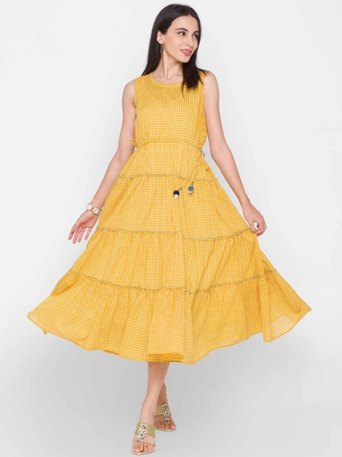 

ZOLA Yellow Midi Dress