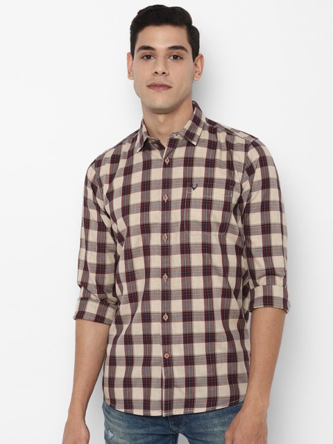

Allen Solly Sport Men Maroon Buffalo Checks Opaque Checked Casual Shirt