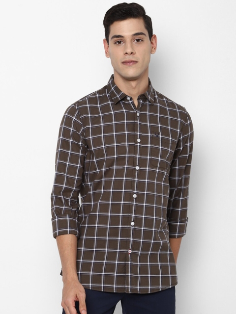 

Allen Solly Sport Men Brown Opaque Checked Casual Shirt