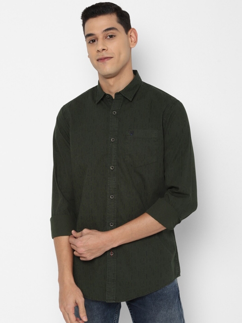 

Allen Solly Sport Men Olive Green Opaque Casual Shirt