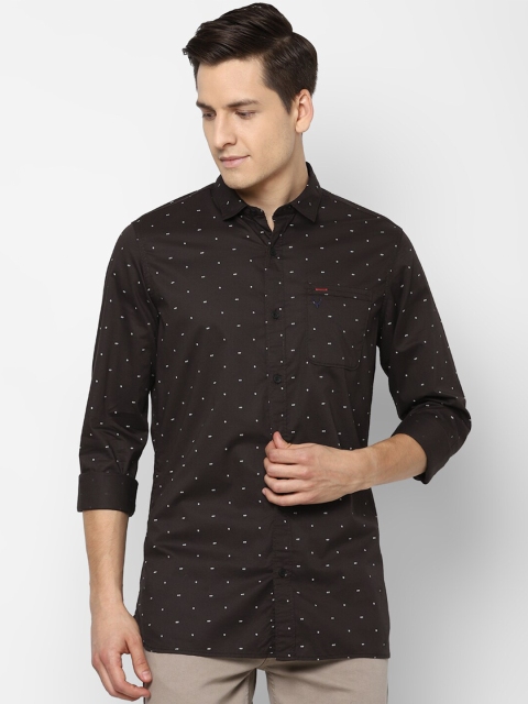 

Allen Solly Sport Men Black Opaque Printed Casual Cotton Shirt