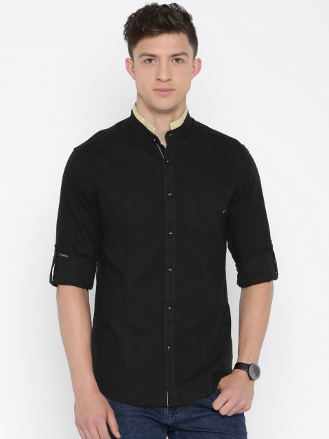 

Freehand Men Black Slim Fit Casual Shirt