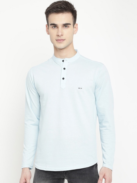 

V2 Value & Variety Men Blue Thread Work Kurta