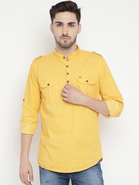

V2 Value & Variety Men Yellow Kurta