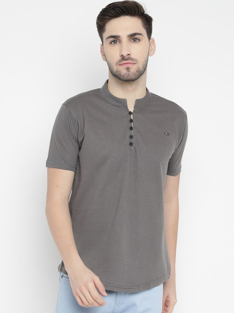 

V2 Value & Variety Men Grey Solid Kurta
