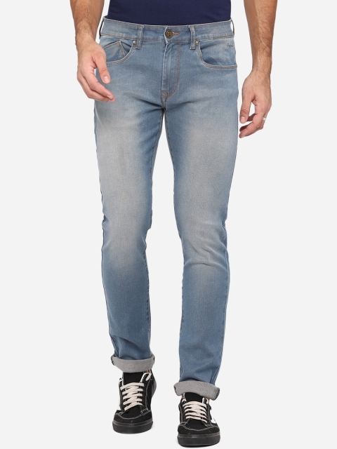 

Greenfibre Men Blue Slim Fit Heavy Fade Stretchable Jeans
