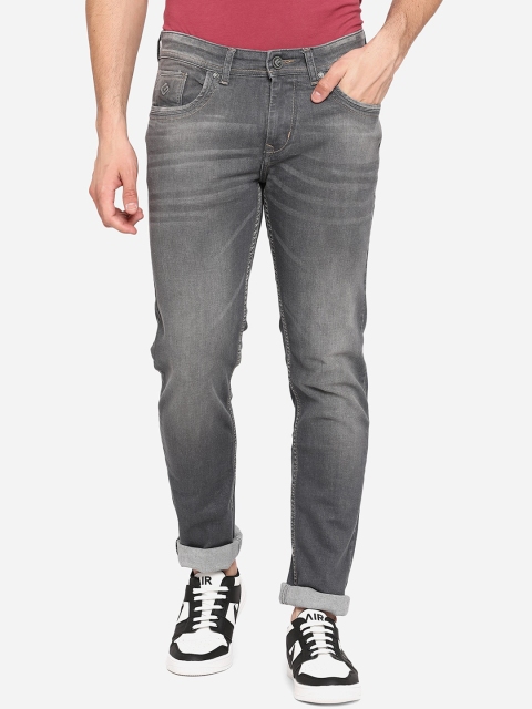 

Greenfibre Men Grey Straight Fit Heavy Fade Stretchable Jeans