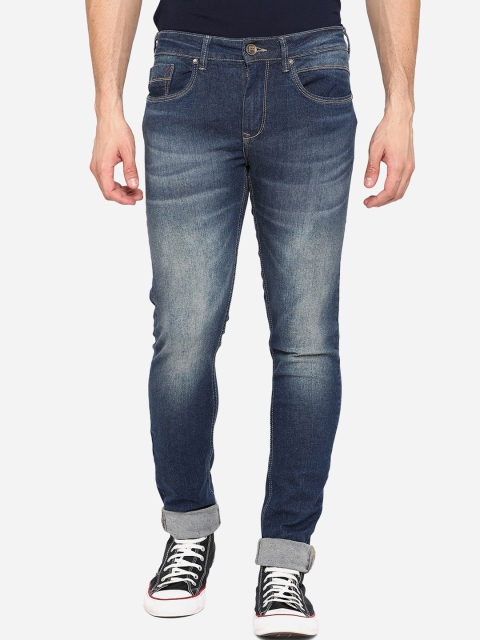 

Greenfibre Men Blue Slim Fit Heavy Fade Stretchable Jeans