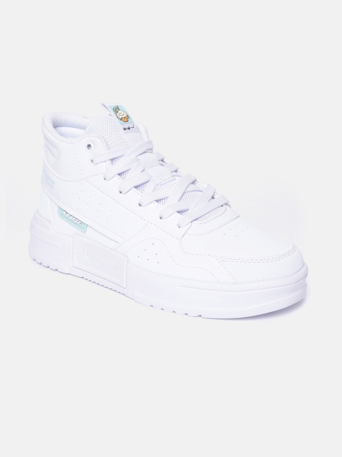 

Xtep Women White Skateboarding Non-Marking Shoes