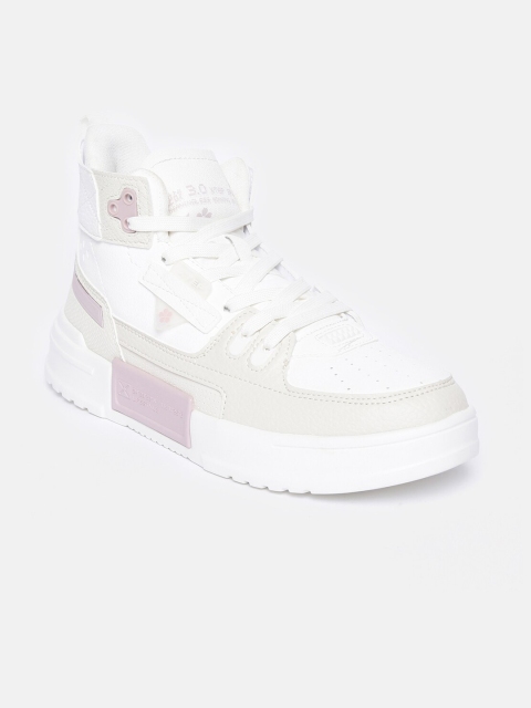 

Xtep Women Beige Skateboarding Non-Marking Shoes