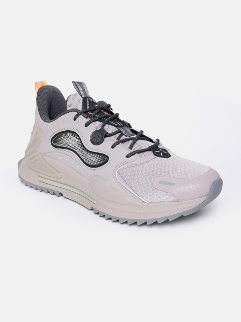 

Xtep Men Grey Textile Training or Gym Non-Marking Shoes