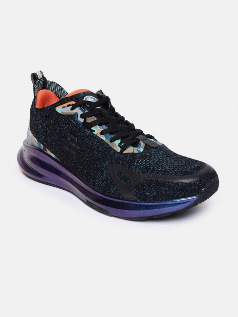 

Xtep Men Black Textile Running Non-Marking Shoes