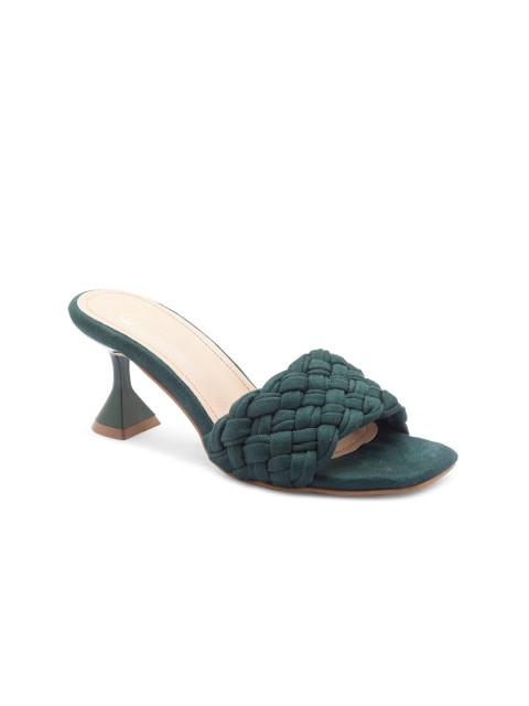 

Sole To Soul Green Braided Block Heels