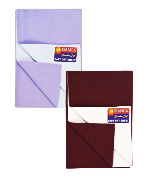 

BIANCA Maroon & Violet Set of 2 Waterproof Mattress Protector