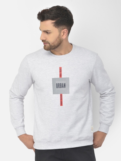 

COBB Men Grey Printed Sweatshirt