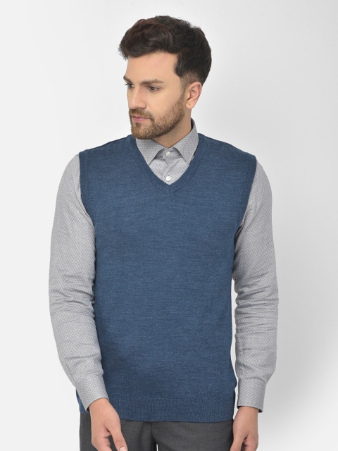 

COBB Men Blue Acrylic Sweater Vest