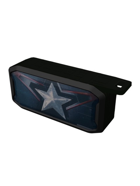 

macmerise Black Suit Up Captain America 5W Wireless Bluetooth Speaker with In-built Radio