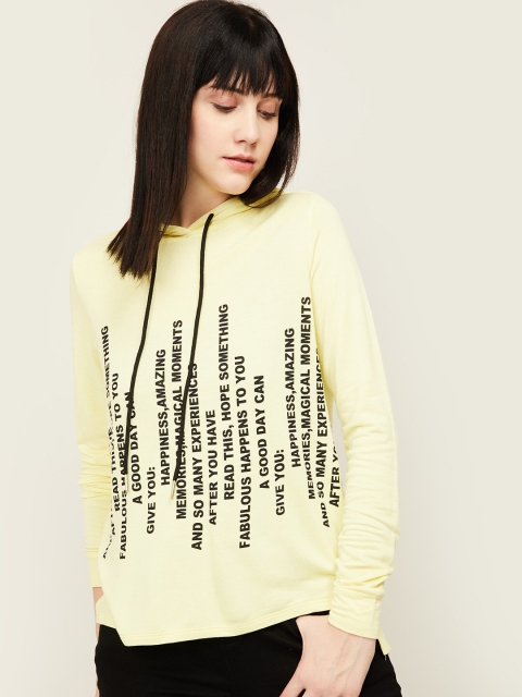 

Fame Forever by Lifestyle Women Yellow Printed Sweatshirt