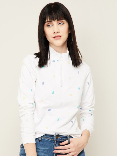 

Fame Forever by Lifestyle Women White Printed Sweatshirt